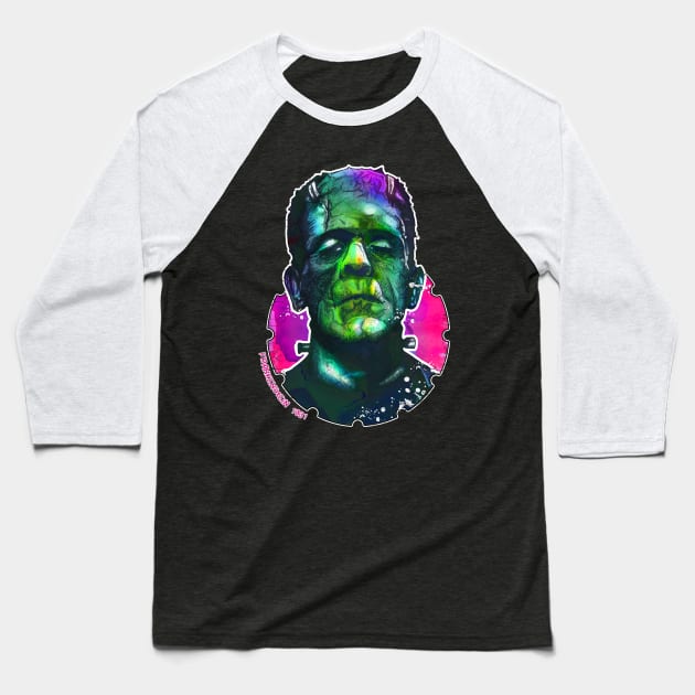 Frankenstein Baseball T-Shirt by Inking Imp